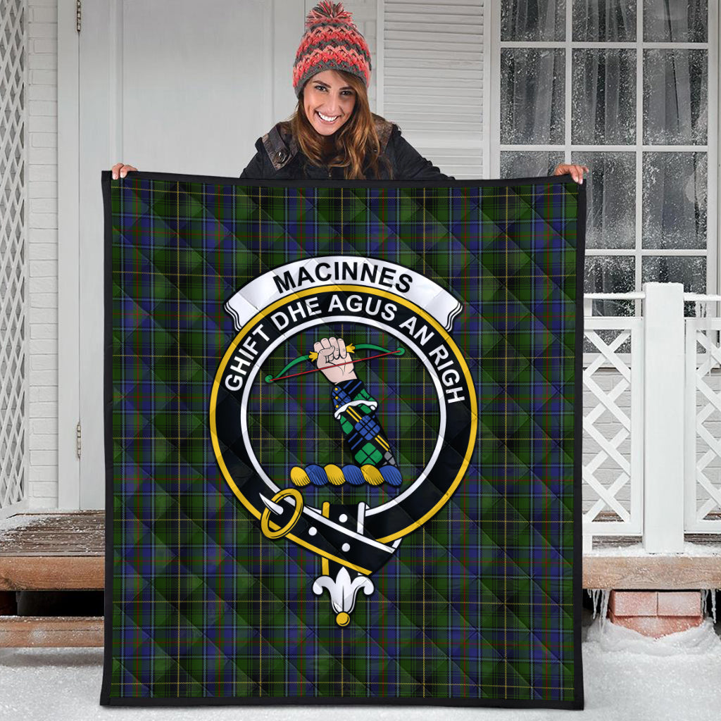 macinnes-tartan-quilt-with-family-crest