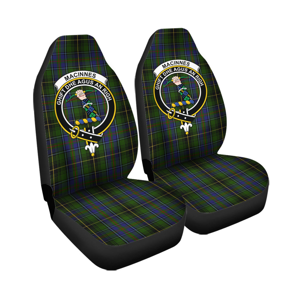 MacInnes Tartan Car Seat Cover with Family Crest - Tartanvibesclothing