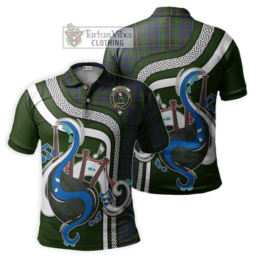 MacInnes (McInnes) Tartan Polo Shirt with Epic Bagpipe Style