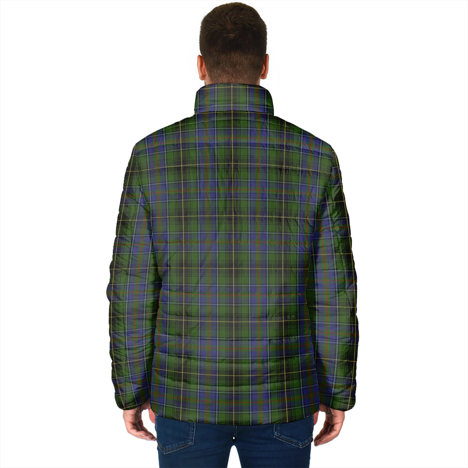 MacInnes (McInnes) Tartan Padded Jacket with Family Crest - Tartan Vibes Clothing