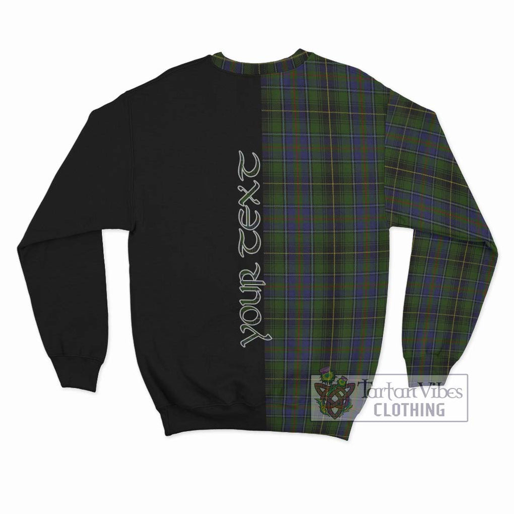 MacInnes (McInnes) Tartan Sweatshirt with Family Crest and Half Of Me Style - Tartanvibesclothing Shop