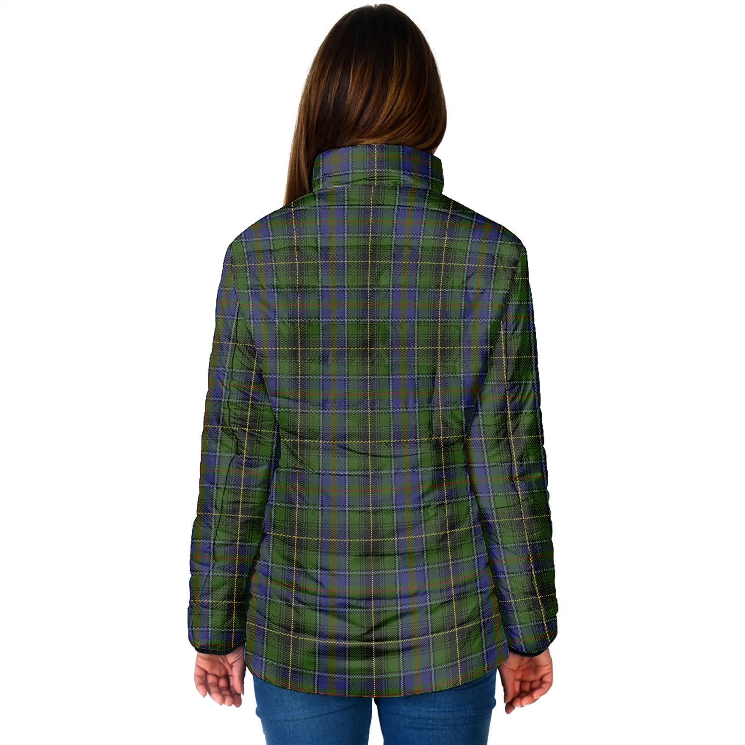 MacInnes (McInnes) Tartan Padded Jacket with Family Crest - Tartan Vibes Clothing