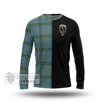 MacInnes Ancient Tartan Long Sleeve T-Shirt with Family Crest and Half Of Me Style