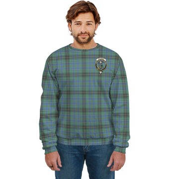 MacInnes Ancient Tartan Sweatshirt with Family Crest