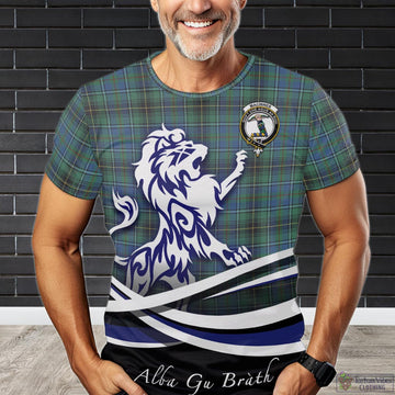 MacInnes Ancient Tartan T-Shirt with Alba Gu Brath Regal Lion Emblem