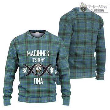 MacInnes Ancient Tartan Ugly Sweater with Family Crest DNA In Me Style