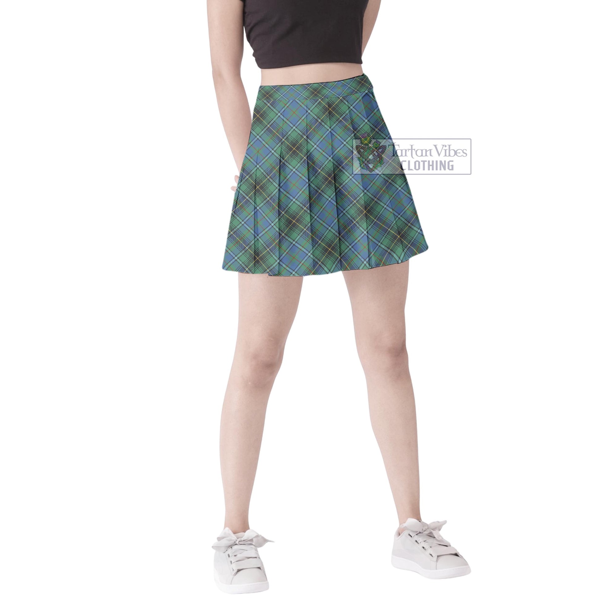 Tartan Vibes Clothing MacInnes Ancient Tartan Women's Plated Mini Skirt