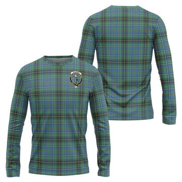 MacInnes Ancient Tartan Long Sleeve T-Shirt with Family Crest