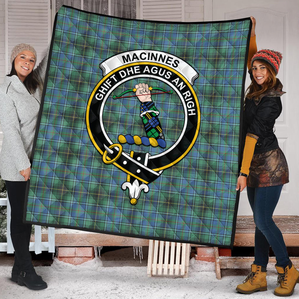 macinnes-ancient-tartan-quilt-with-family-crest