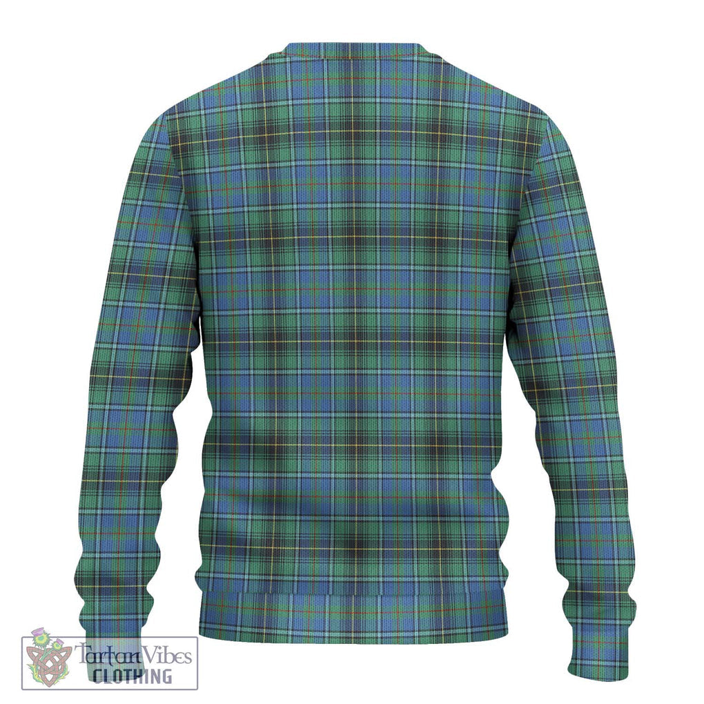 MacInnes Ancient Tartan Knitted Sweater with Family Crest DNA In Me Style - Tartanvibesclothing Shop