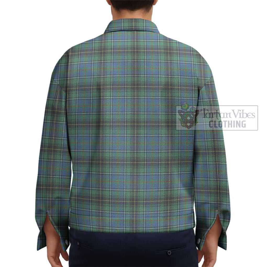 MacInnes Ancient Tartan Unisex Lapel Cotton Jacket - Tartan Vibes Clothing