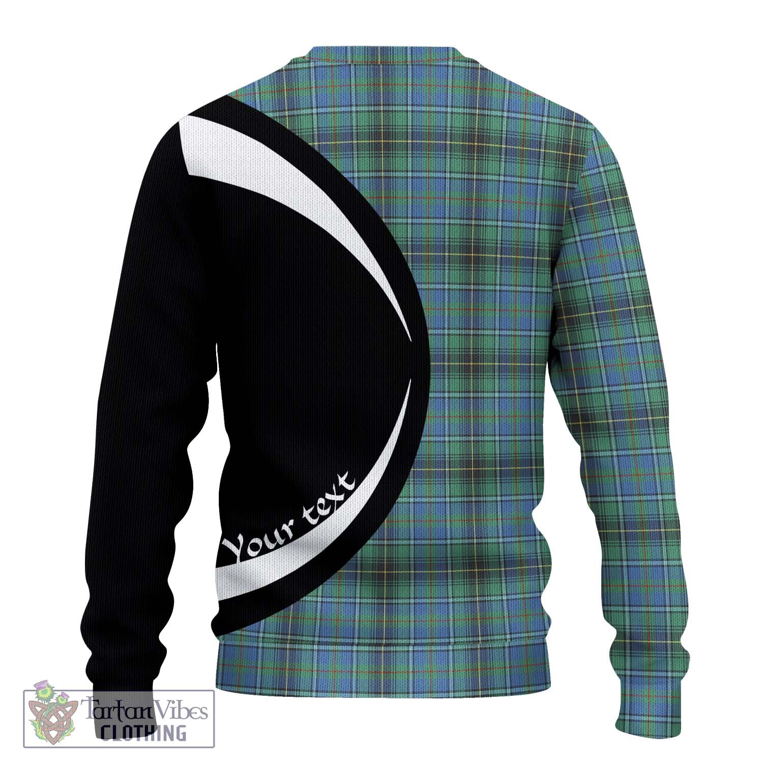 MacInnes Ancient Tartan Knitted Sweater with Family Crest Circle Style - Tartan Vibes Clothing