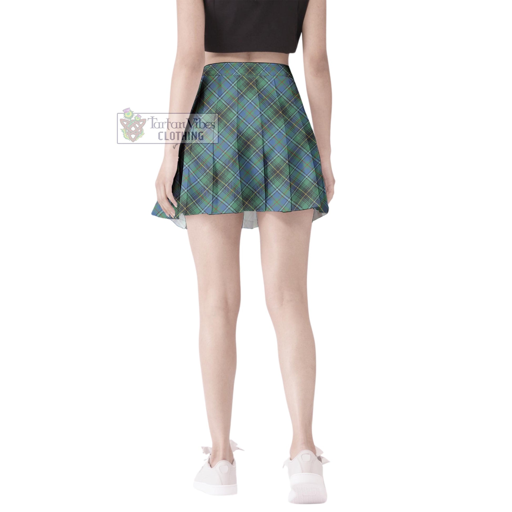 Tartan Vibes Clothing MacInnes Ancient Tartan Women's Plated Mini Skirt