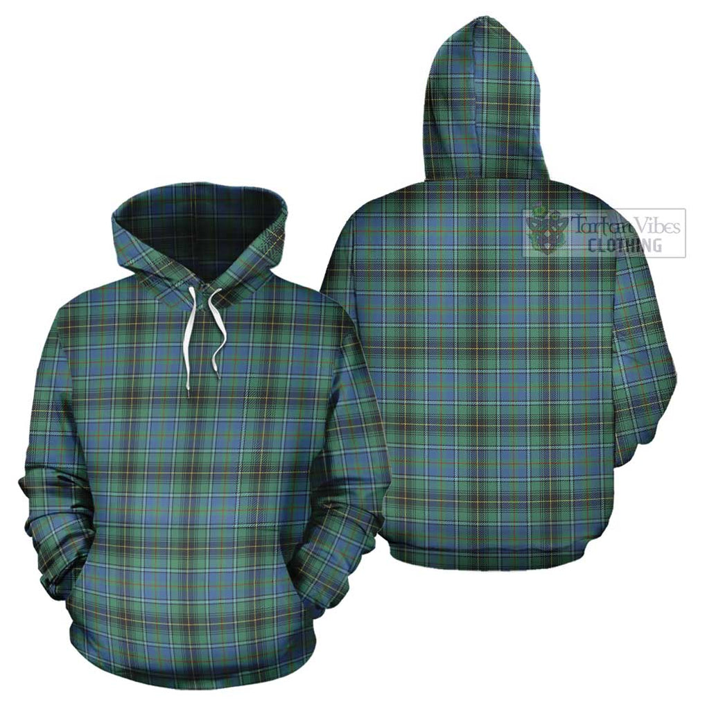 MacInnes Ancient Tartan Cotton Hoodie Pullover Hoodie - Tartan Vibes Clothing