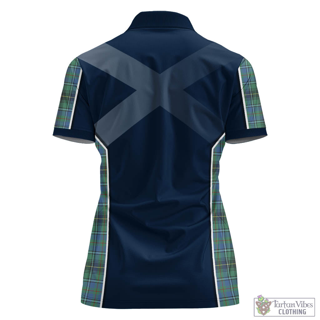 MacInnes Ancient Tartan Women's Polo Shirt with Family Crest and Lion Rampant Vibes Sport Style - Tartan Vibes Clothing