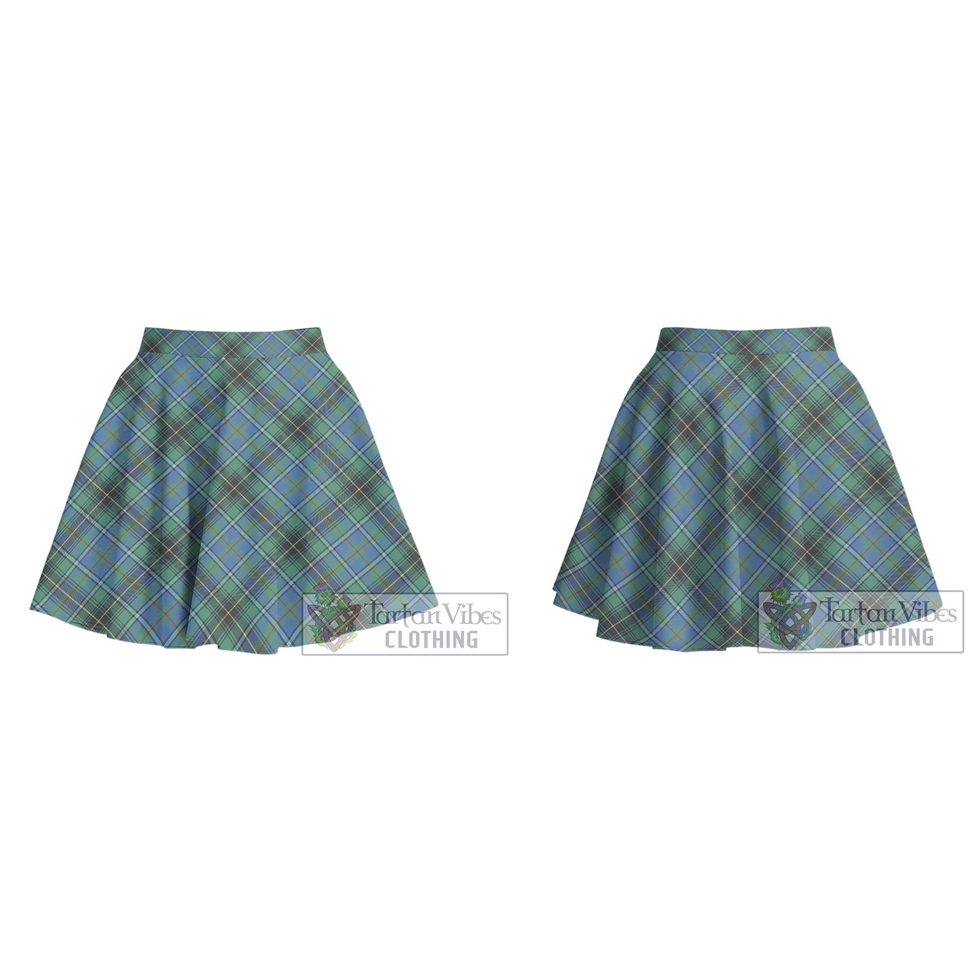 Tartan Vibes Clothing MacInnes Ancient Tartan Women's Plated Mini Skirt