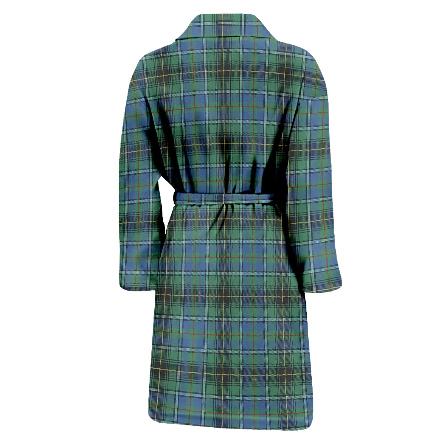 MacInnes Ancient Tartan Bathrobe with Family Crest - Tartan Vibes Clothing