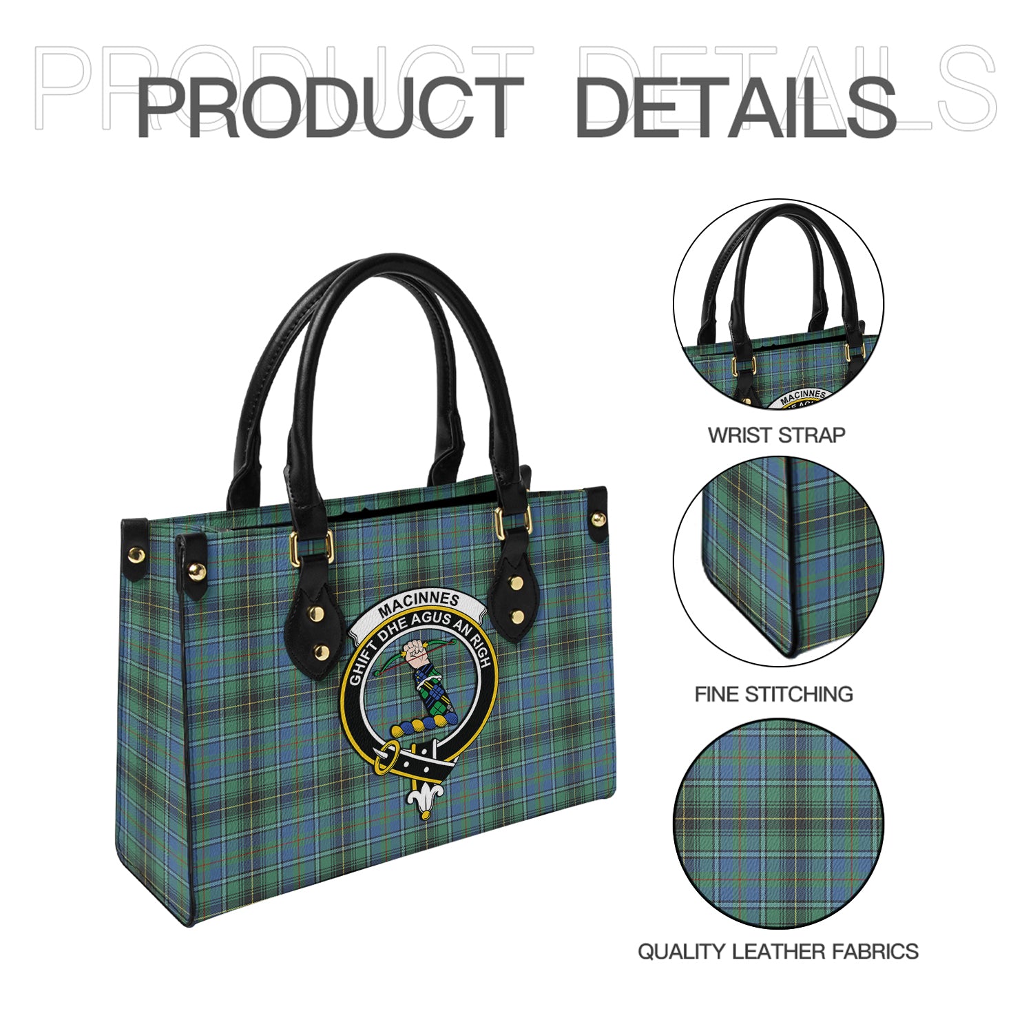 macinnes-ancient-tartan-leather-bag-with-family-crest