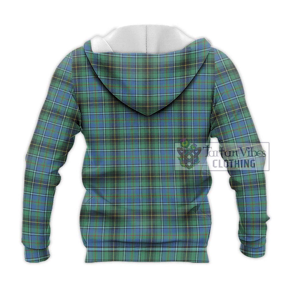 MacInnes Ancient Tartan Knitted Hoodie with Family Crest DNA In Me Style - Tartanvibesclothing Shop