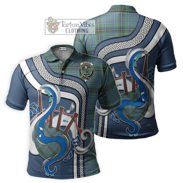 MacInnes Ancient Tartan Polo Shirt with Epic Bagpipe Style