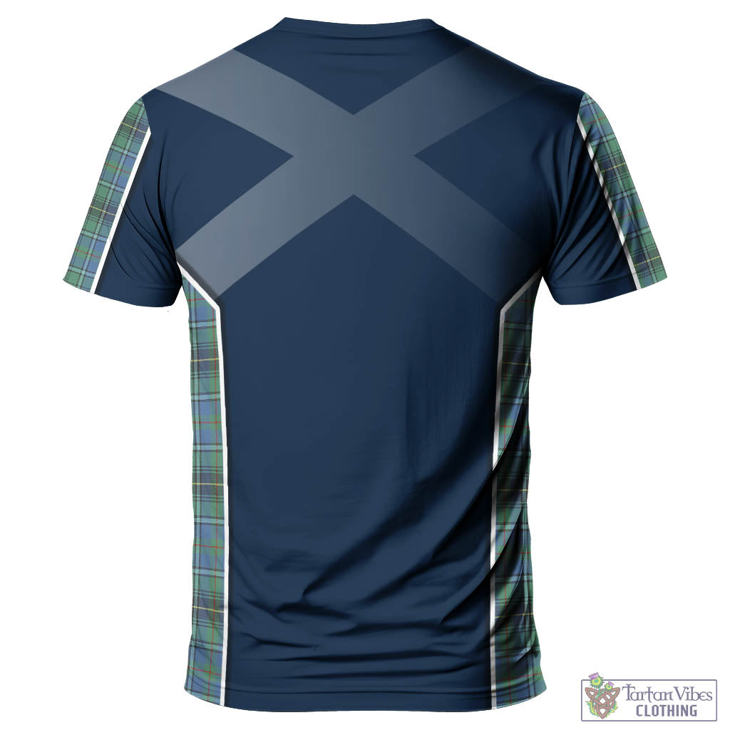 Tartan Vibes Clothing MacInnes Ancient Tartan T-Shirt with Family Crest and Scottish Thistle Vibes Sport Style