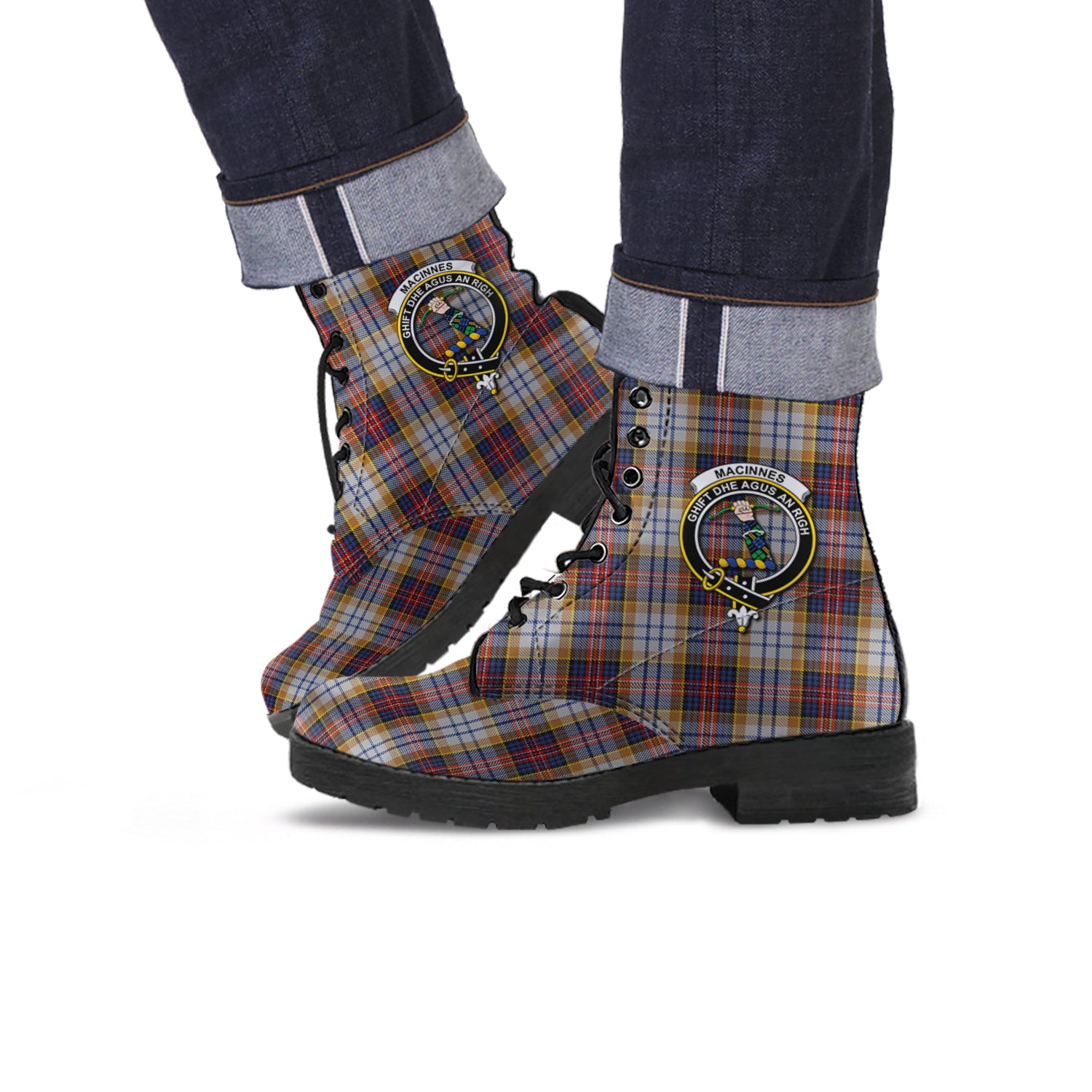 macinnes-ancient-hunting-tartan-leather-boots-with-family-crest