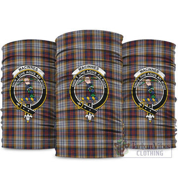 MacInnes Ancient Hunting Tartan Neck Gaiters, Tartan Bandanas, Tartan Head Band with Family Crest