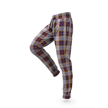 MacInnes Ancient Hunting Tartan Joggers Pants with Family Crest