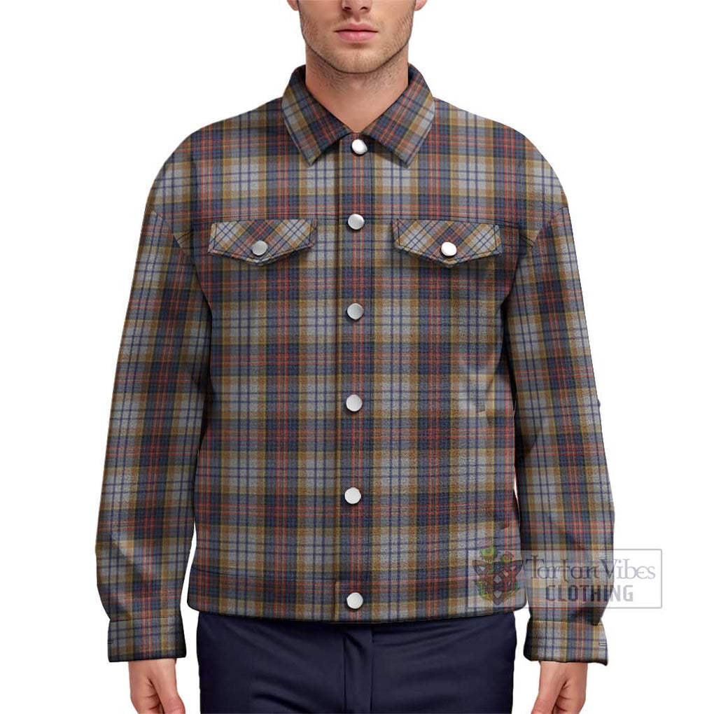 MacInnes Ancient Hunting Tartan Unisex Lapel Cotton Jacket Unisex - Tartan Vibes Clothing