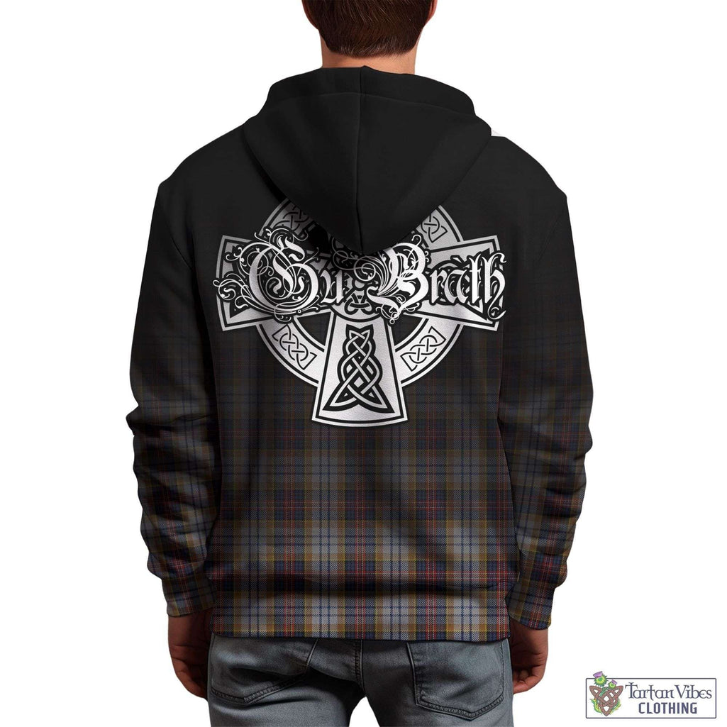 Tartan Vibes Clothing MacInnes Ancient Hunting Tartan Hoodie Featuring Alba Gu Brath Family Crest Celtic Inspired