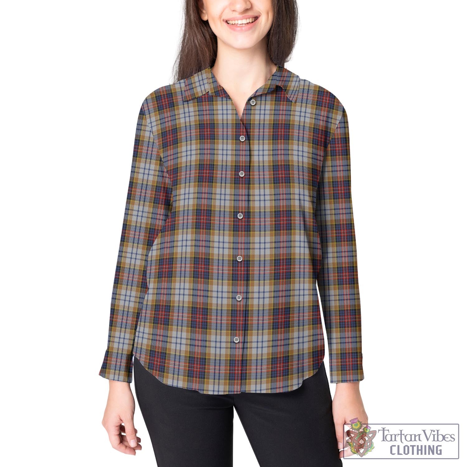 MacInnes Ancient Hunting Tartan Womens Casual Shirt