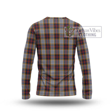 MacInnes Ancient Hunting Tartan Long Sleeve T-Shirt with Family Crest DNA In Me Style