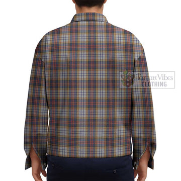 MacInnes Ancient Hunting Tartan Unisex Lapel Cotton Jacket