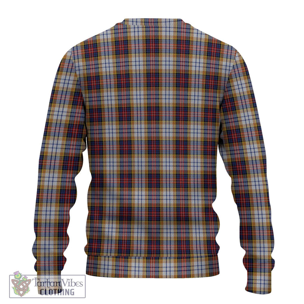 MacInnes Ancient Hunting Tartan Knitted Sweater with Family Crest DNA In Me Style - Tartanvibesclothing Shop