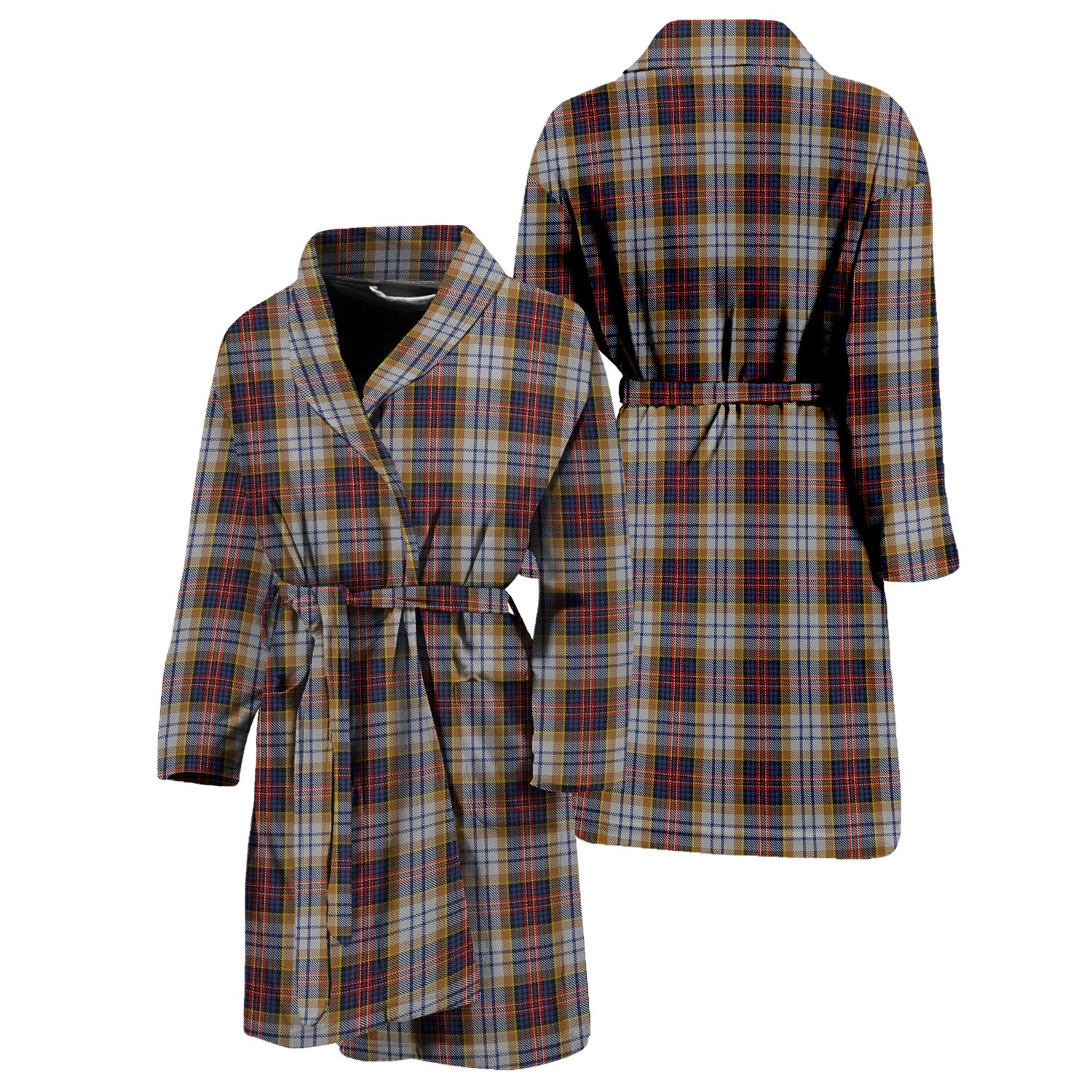 MacInnes Ancient Hunting Tartan Bathrobe Unisex M - Tartan Vibes Clothing