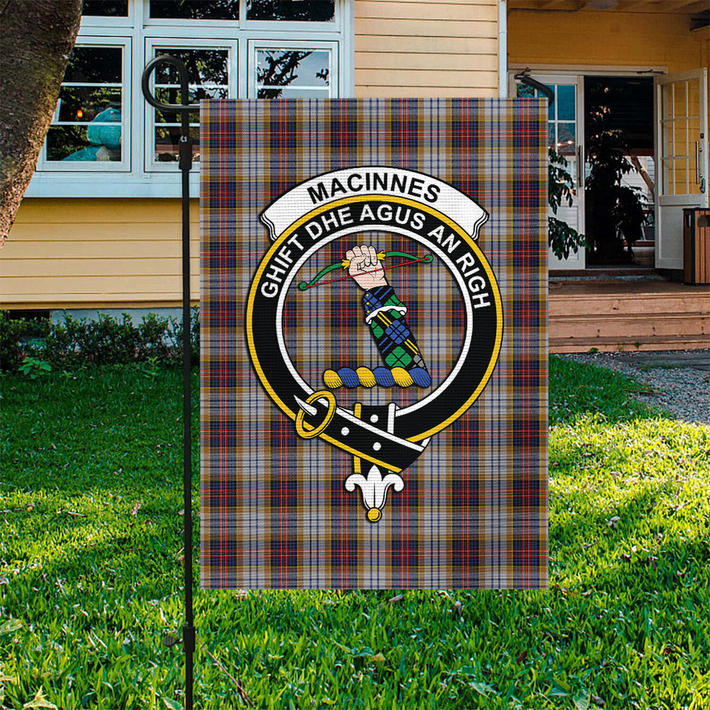 MacInnes Ancient Hunting Tartan Flag with Family Crest - Tartan Vibes Clothing