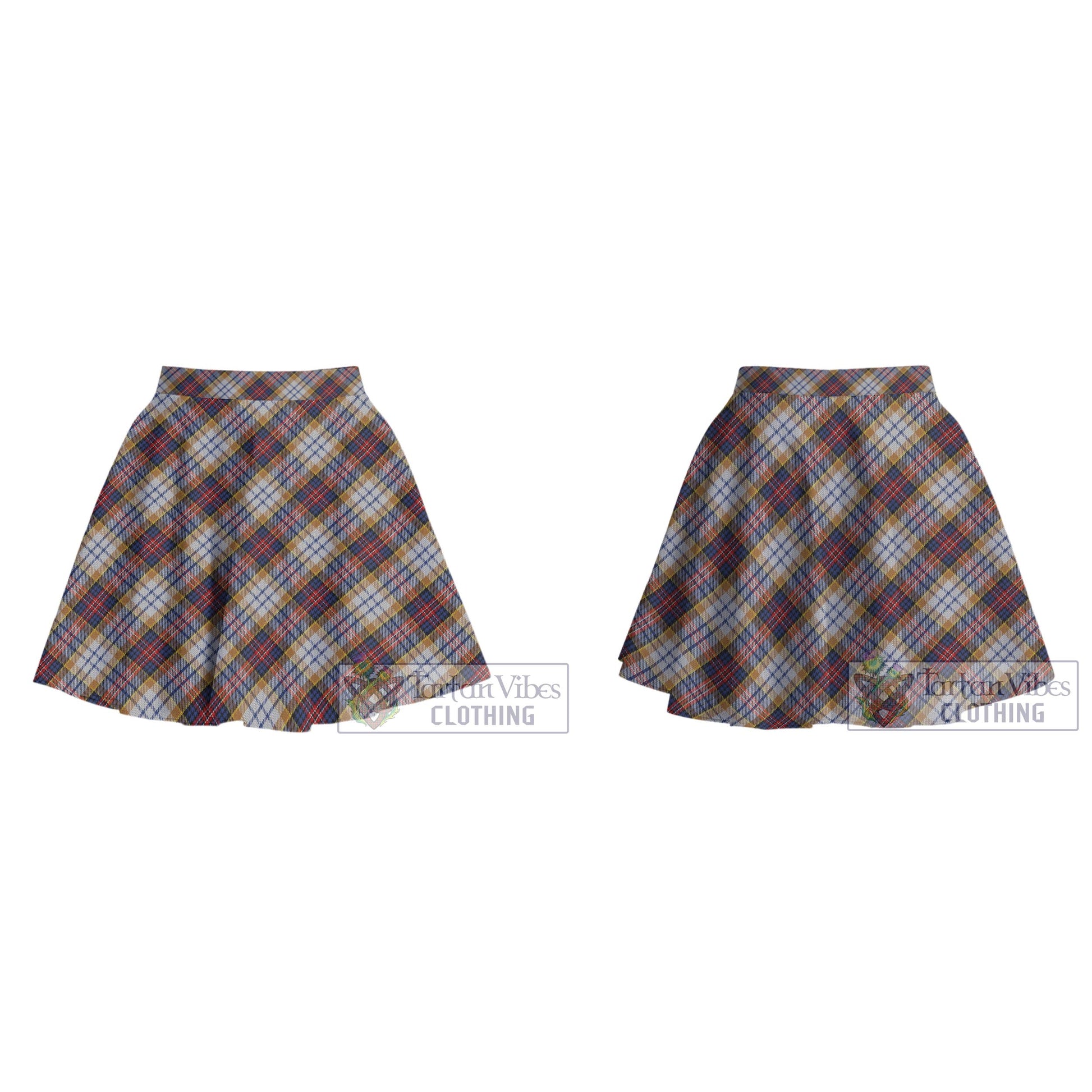 Tartan Vibes Clothing MacInnes Ancient Hunting Tartan Women's Plated Mini Skirt