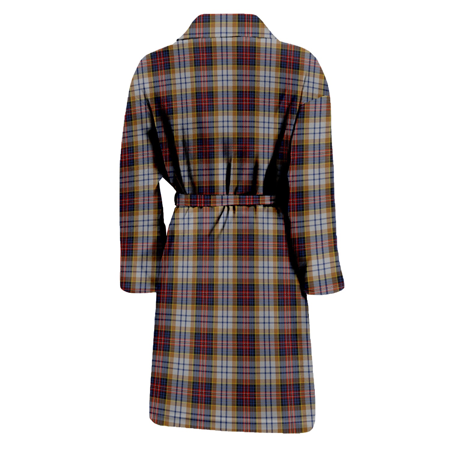 MacInnes Ancient Hunting Tartan Bathrobe with Family Crest - Tartan Vibes Clothing