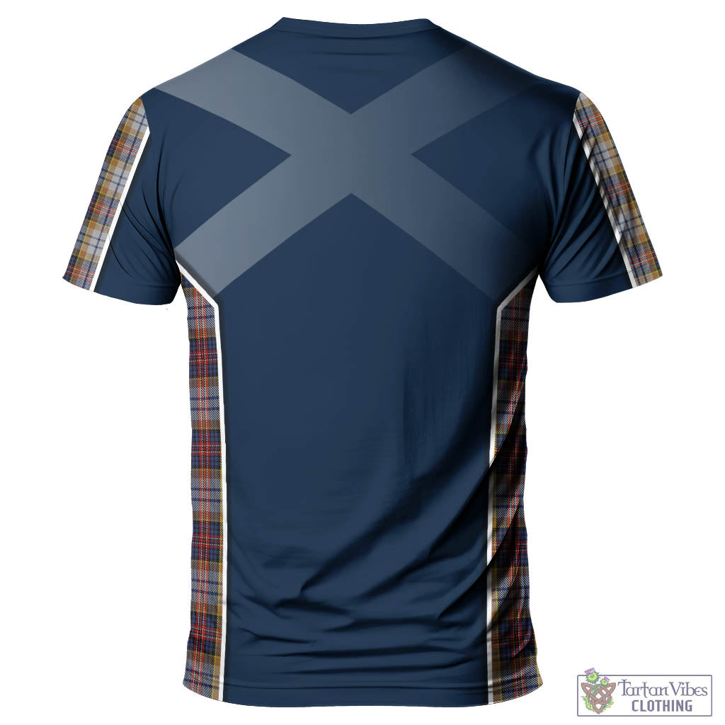 Tartan Vibes Clothing MacInnes Ancient Hunting Tartan T-Shirt with Family Crest and Scottish Thistle Vibes Sport Style