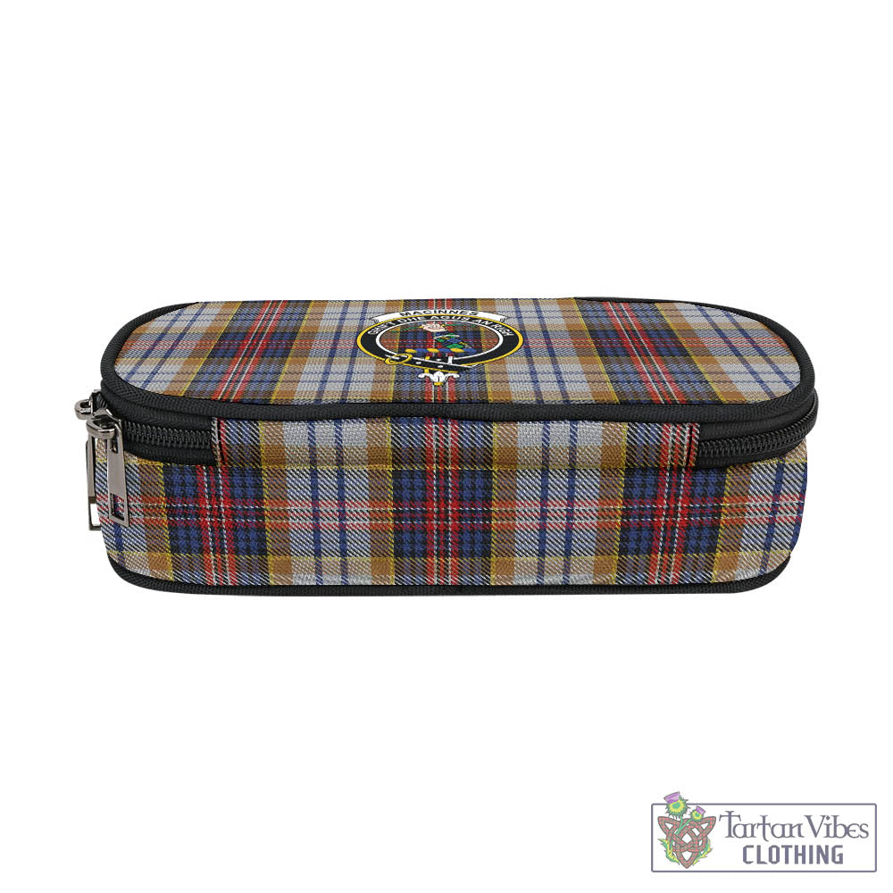 Tartan Vibes Clothing MacInnes Ancient Hunting Tartan Pen and Pencil Case with Family Crest