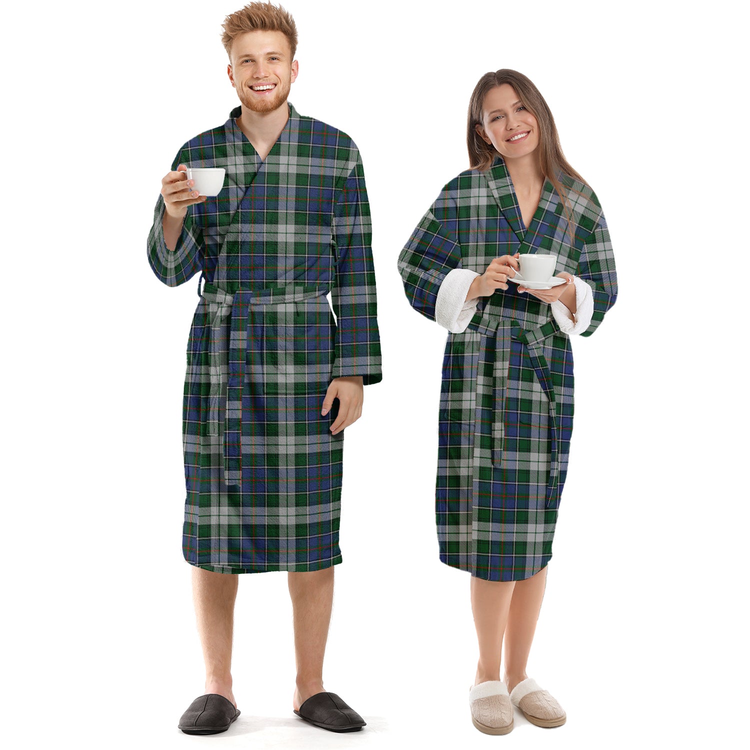 MacInnes Dress Tartan Bathrobe Unisex S - Tartan Vibes Clothing