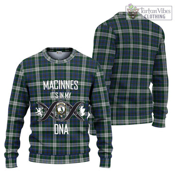 MacInnes Dress Tartan Ugly Sweater with Family Crest DNA In Me Style