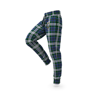 MacInnes Dress Tartan Joggers Pants with Family Crest