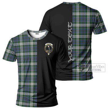 MacInnes Dress Tartan T-Shirt with Family Crest and Half Of Me Style