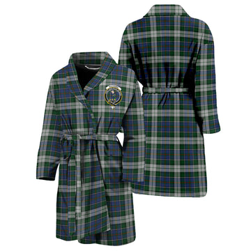 MacInnes Dress Tartan Bathrobe with Family Crest