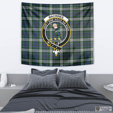 MacInnes Dress Tartan Tapestry Wall Hanging and Home Decor for Room with Family Crest