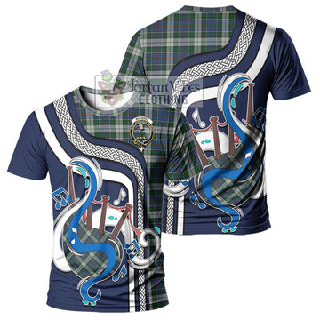 MacInnes Dress Tartan T-Shirt with Epic Bagpipe Style