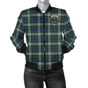 MacInnes Dress Tartan Bomber Jacket with Family Crest