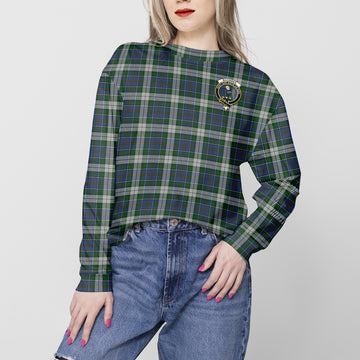 MacInnes Dress Tartan Sweatshirt with Family Crest