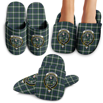 MacInnes Dress Tartan Home Slippers with Family Crest